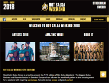 Tablet Screenshot of hotsalsaweekend.com